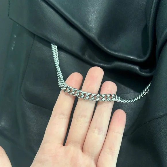 All Saints Black Leather Shoulder Bag - Picture 2 of 3